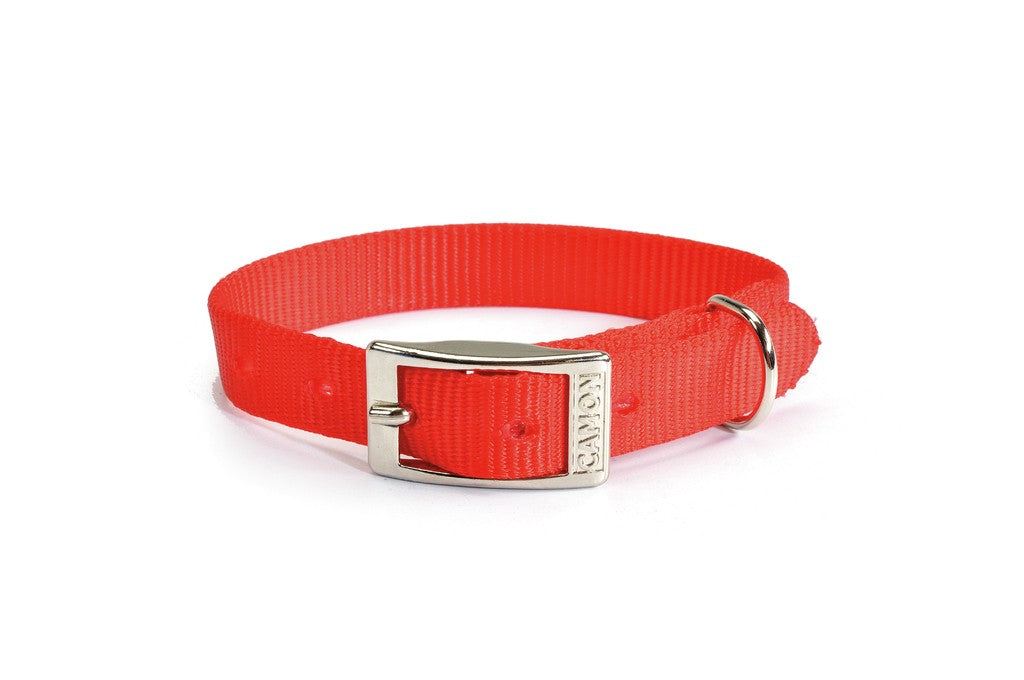 Camon Collare in Nylon per Cani - 15x400mm Rosso Camon Collare in Nylon per Cani - 15x400mm Rosso